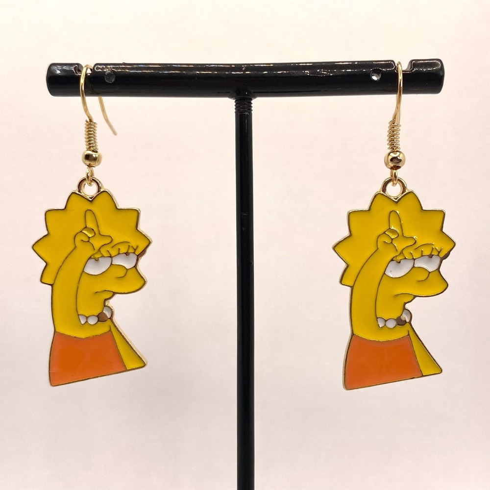The Simpsons Lisa Simpson Earrings